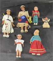 VTG Native American Dolls - Sleepy Eyes & More