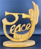 Wooden Peace Angel Decoration