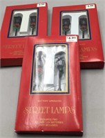 Dickens Collectables Christmas Street Lamps.
