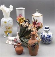 Floral Decorations and Vases.