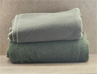 2pc WWII Military Wool Blankets