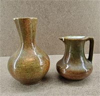 2pc Mid-Century Bud Vases