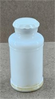 Antique Milk Glass Apothecary Jar