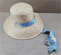 1970s Kentucky Deby Straw Bonnet Hat