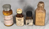 Vintage Brown Medication Bottles