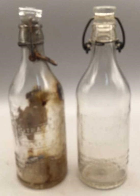Antique Apothecary Citrate Magnesia Bottles.