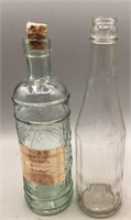 Decorative Glass Wine & Heinz Ketchup Bottle.