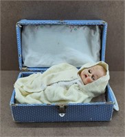 1940s Becky Green Doll in Carry Box
