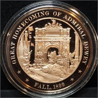 Franklin Mint 45mm Bronze US History Medal 1899