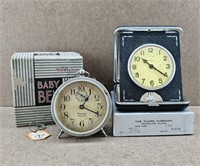 1920s Baby Ben & New Haven Travel Clocks