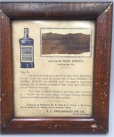 Advertising Framed Picture of Swearingens Ink