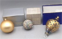 Egyptian Hand Blown Ornament, 2 Vintage Ornaments