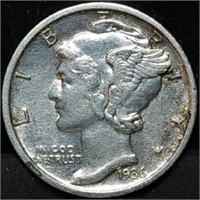 1936-D Mercury Silver Dime Nice