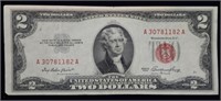 1953 $2 Red Seal United States Note Nice
