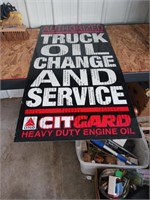 Citgo truck oil change sign