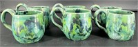 6 Pottery Mugs
