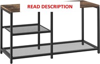 $47  3-Tier Shoe Rack Bench  Entryway Shelf