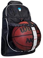Hard Work Sports Basketball Backpack with Ball