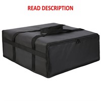 $17  20x20x6 Insulated Pizza Delivery Bag  Black