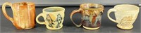 Assorted Pottery Mugs