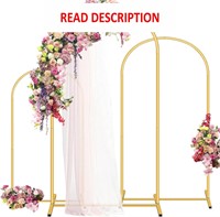 $70  Gold Metal Wedding Arch Stand (4/5/6FT)  3pc