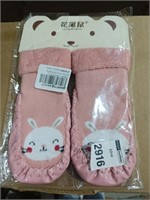Pink baby Winter socks