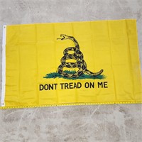 Don't Tread On Me Yellow Flag Banner