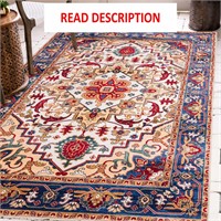 $40  Bohemian Rug 3x5  Navy Blue/Red for Room