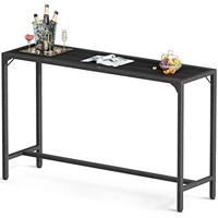 ODK 55 Inch Outdoor Bar Table, Patio Bar Height Ta