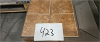 16 boxes of brown tile