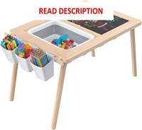 $60  KNOIER Sensory Table for Toddlers  Wood Color