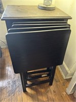 5 Piece Wooden Tray Tables