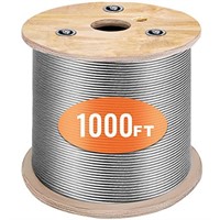 BestEquip 3/16 Stainless Steel Cable 1000FT, T316