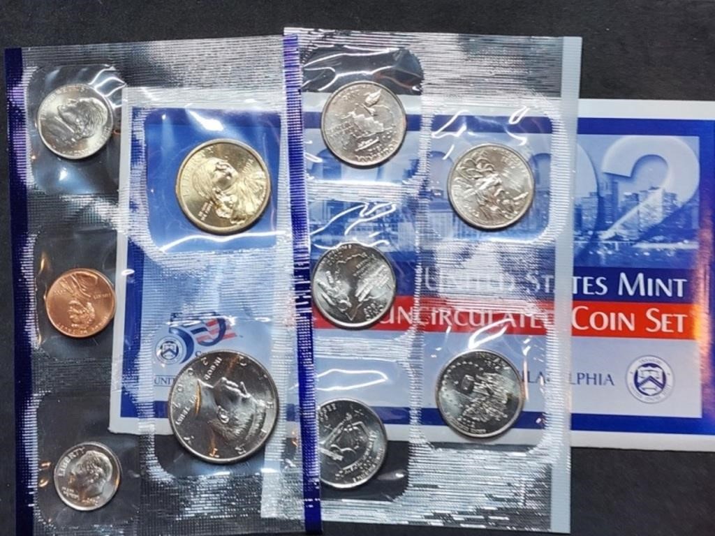2002 Philadelphia 10-Coin Mint Set in Envelope