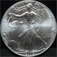 2002 1oz Silver Eagle Gem BU