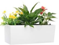 Rectangle Self Watering Planter Pots 7.5''x 20
