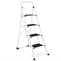 Soctone Step Ladder 4 Step Folding with Anti-Slip