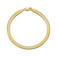14K Yellow Gold Pl Sterling Chain Bracelet