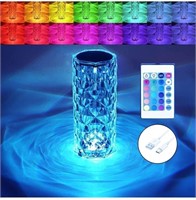 Crystal Lamp 16 Color Changing RGB Touch Lamp
