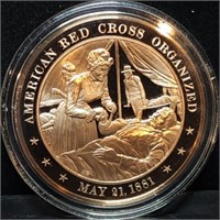 Franklin Mint 45mm Bronze US History Medal 1881