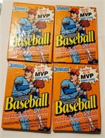 4 Pkg Factory Sealed Dn Russ Ball Cards/Puzzles