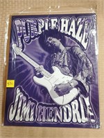 Purple Haze Jimi Hendrix Metal Sign
