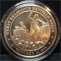 Franklin Mint 45mm Bronze US History Medal 1875