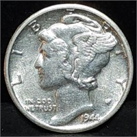 1944-D Mercury Silver Dime Nice