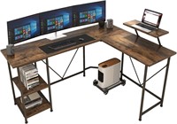 Koopman L-Shaped Home Office Computer Desk with St