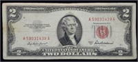 1953 A $2 Red Seal United States Note Nice