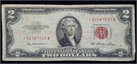 1953 A $2 Red Seal STAR Note