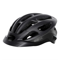 Medium) Sena R1 EVO Smart Helmet (Matte Black.