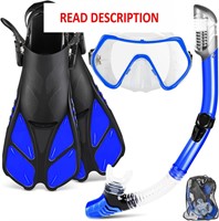 $39  Mask Fin Snorkel Set  S/M  Dark Blue