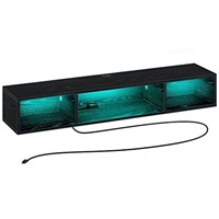 Rolanstar TV Stand with Power Outlet, Floating TV